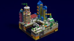 20x20 micro city connectable waterfront #01