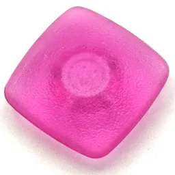 Clikits Icon, Square 2 x 2 Small with Pin [Frosted] / Trans-Dark Pink