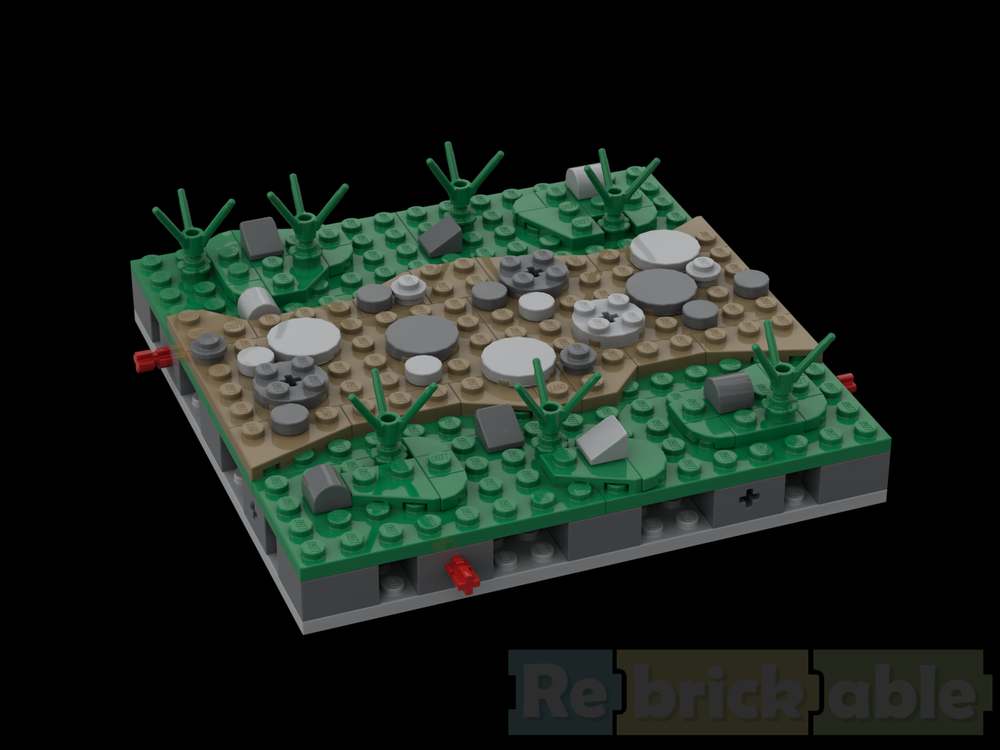 Lego Modular Landscape - Straight Path
