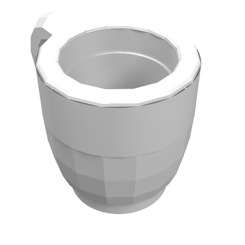 Lego Belville / Scala, Equipment Cup / White