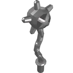 Weapon Mace / Flail Spiked / Flat Silver