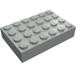 Brick 4 x 6 / Light Gray