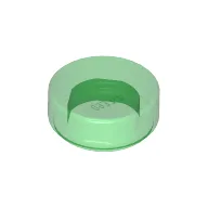 Tile Round 1 x 1 / Trans-Green