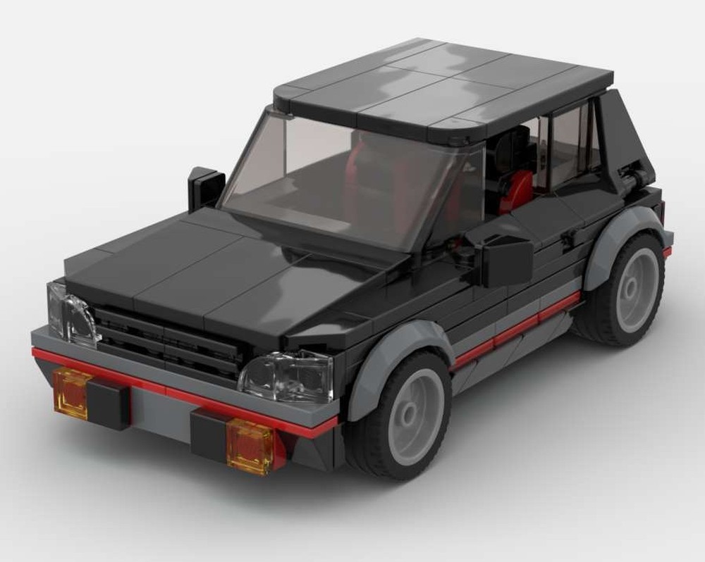 Lego Peugeot 205 GTI 8 studs wide hot hatch