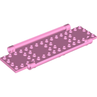 Lego Plate Special Book Cover Back 6 x 16 with Pin Holes / Bright Pink