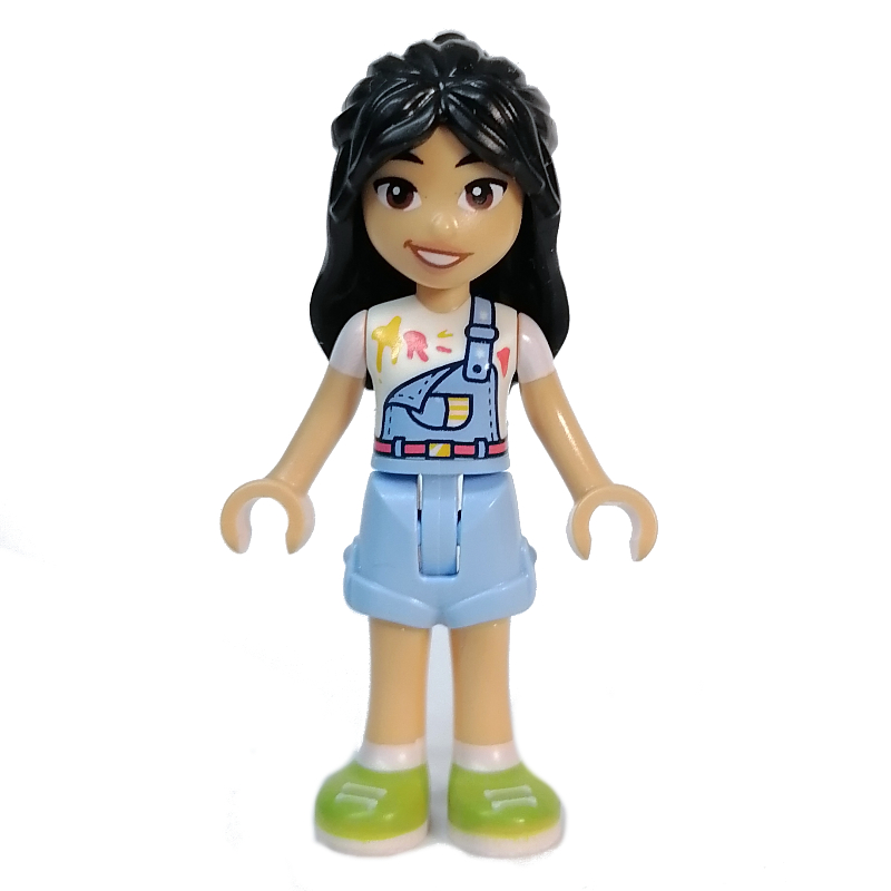 Lego Liann - White Top, Bright Light Blue Skirt
