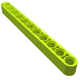 Technic Beam 1 x 11 Thick / Lime