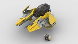 Jedi Interceptor (75281) Modification - landing gear, cockpit & more