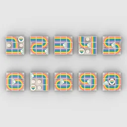 Rainbow Numbers 3x3
