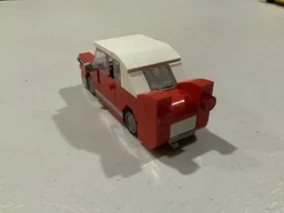Red vintage car