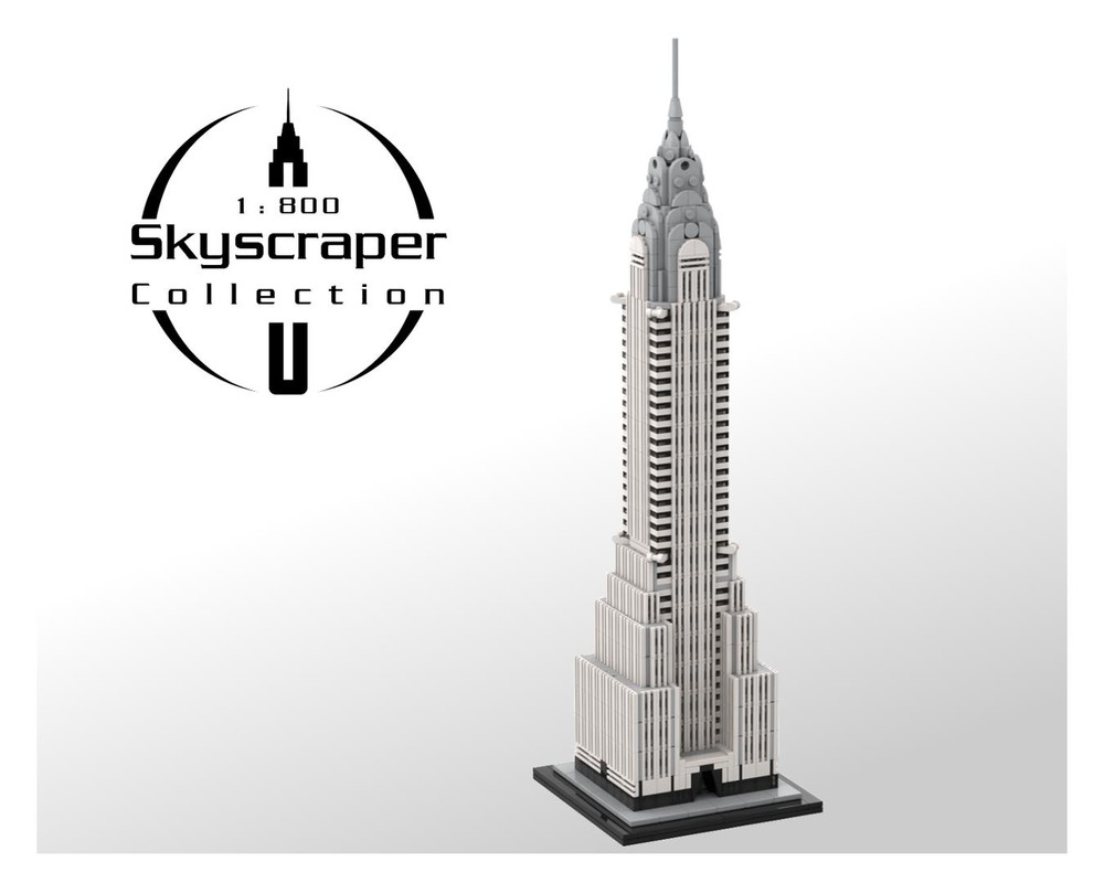Lego Chrysler Building 1:800 Scale