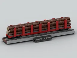 TImber Haulage Flat Wagon - 1/55