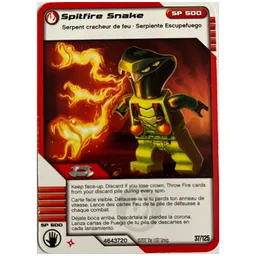 Trading Card, Ninjago Deck #2: 37 - Spitfire Snake - North American Version / [No Color/Any Color]