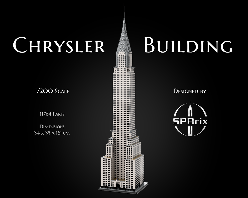 Lego Chrysler Building - 1/200 scale