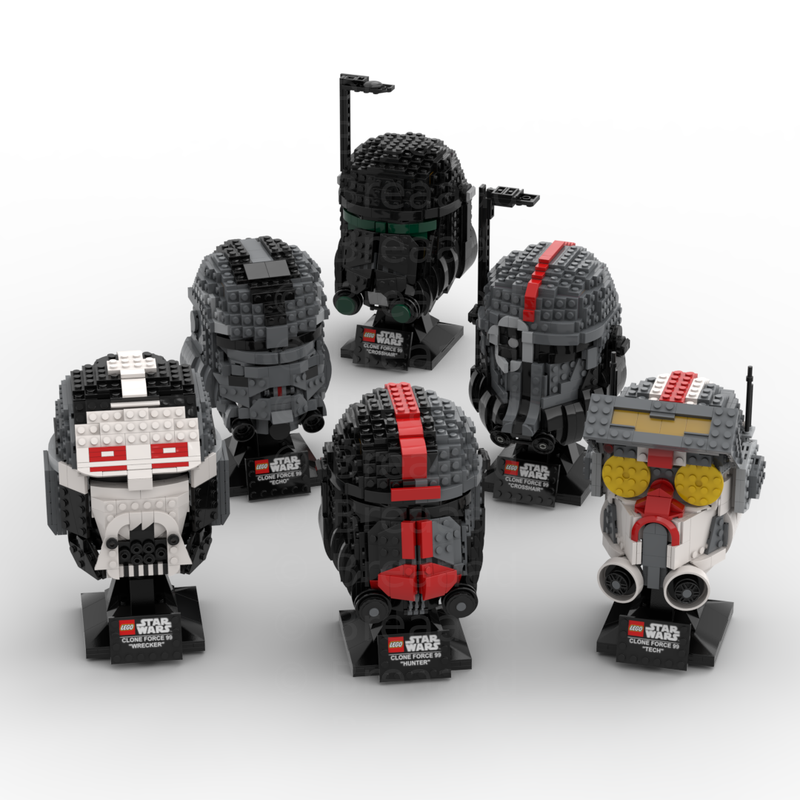 Lego Clone Force 99 Bundle (Helmet Collection)