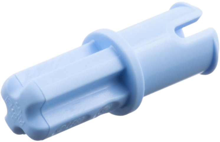 Lego Technic Axle Pin without Friction Ridges Lengthwise with Squared Hole / Bright Light Blue