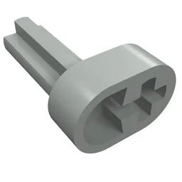 Technic Engine Crankshaft / Light Gray