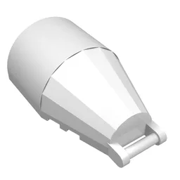 Windscreen 7 x 4 x 2 Round with Handle / White