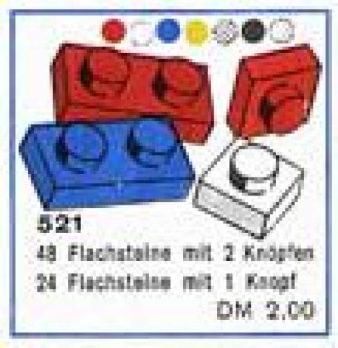 Lego 1 x 1 and 1 x 2 Plates (cardboard box version)