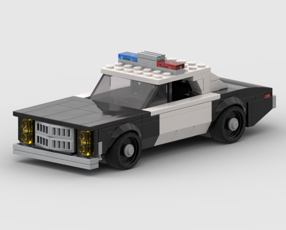 Lego dodge monaco 1977 cop car from the movie terminator 1984