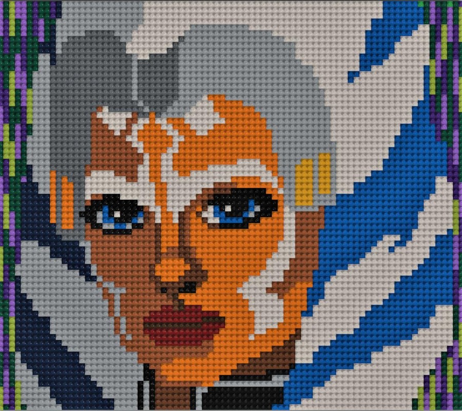 Lego Ahsoka Tano Mosaic