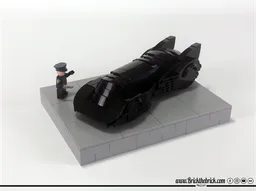 1989 BATMOBILE SHIELD OF JERRY BUILDS BRICKS POWERED BY BRICKTHEBRICK