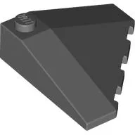 Brick Wedged, Sloped 18° 4 x 4 Corner / Dark Bluish Gray