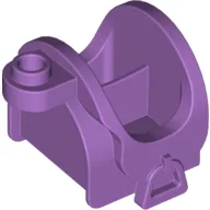 Animal / Creature Accessory, Horse Saddle with Stirrups and Top Stud / Medium Lavender