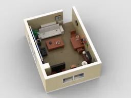 Peep Show Flat - Living Room