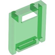 Lego Box 2 x 2 x 2 Door with Slot / Trans-Green
