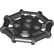 Lego Plate Special 2 x 2 with Bar Frame Octagonal / Black