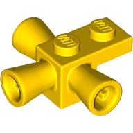 Lego Brick Special 1 x 1 with 3 Speakers / Loudspeakers / Space Positioning Rockets / Yellow