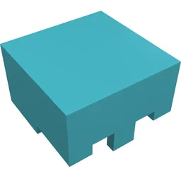 Helmet Rectangular / Medium Azure