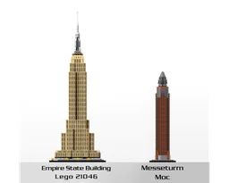 Messeturm (Messe Tower) 1:800 Scale