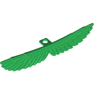Lego Minifig Neckwear Wings (Mummy) [Plain] / Green