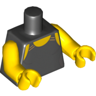 Lego Torso Swimsuit Print, Yellow Arms and Hands / Black