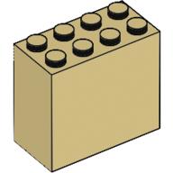 Lego Brick 2 x 4 x 3 / Tan