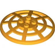 Dish 6 x 6 Inverted, Radar / Webbed [Anti-studs at 90°] / Bright Light Orange