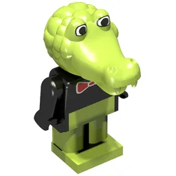 Fabuland Figure Crocodile 2 / Black