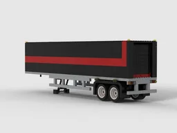 Trailer for Yellow CAT with Garage Style Door