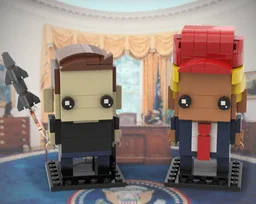 Elon Musk & Donald Trump Brickheadz