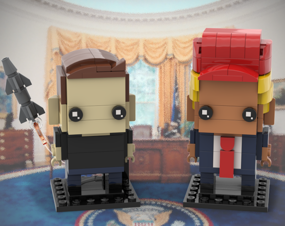 Lego Elon Musk & Donald Trump Brickheadz