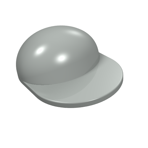 Lego Hat / Cap Long Peak [Plain] / Light Gray