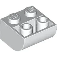Brick Curved Inverted 2 x 2 / White