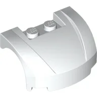 Vehicle Body, Wheel Arch / Mudguard 3 x 4 x 1 2/3 Low Profile, Curved Front / White