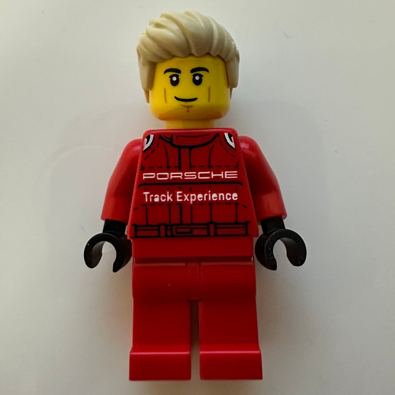 Lego Porsche Driver, Red Racing Suit