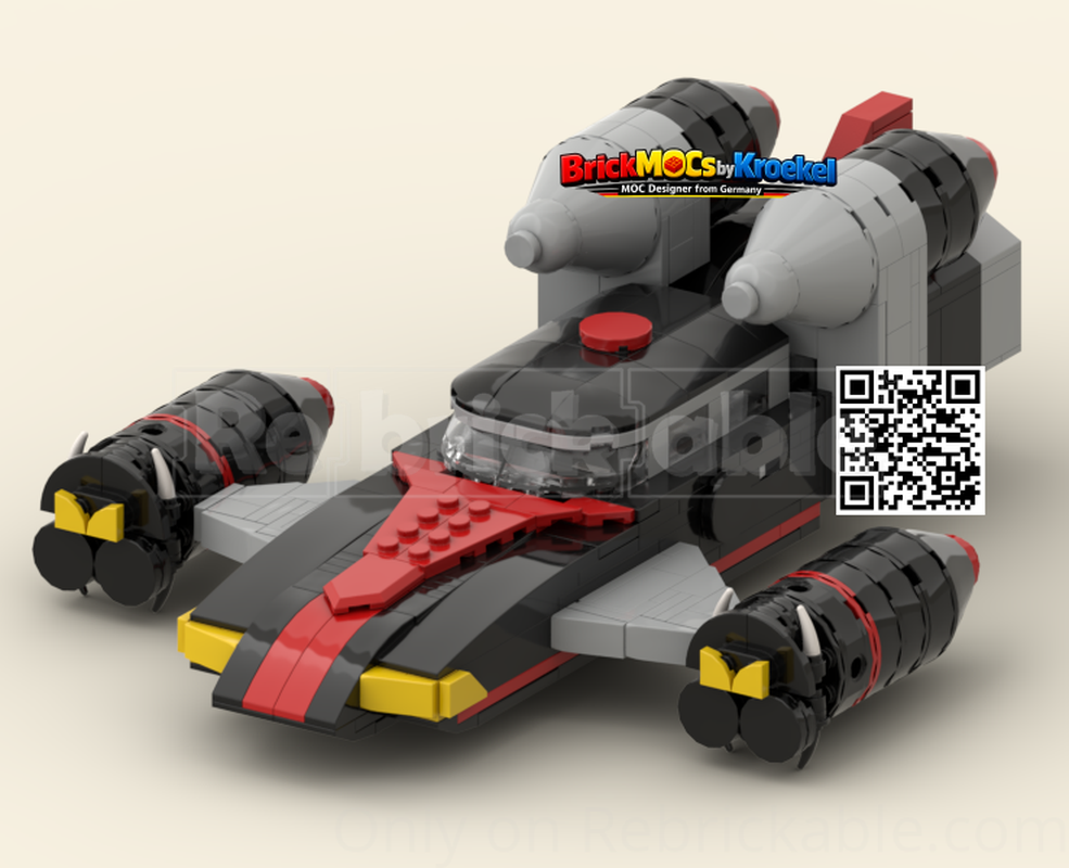 Lego Dr. Claw Vehicle – Modular 80s Edition
