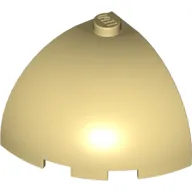 Brick Round Corner 3 x 3 x 2 Dome Top / Tan