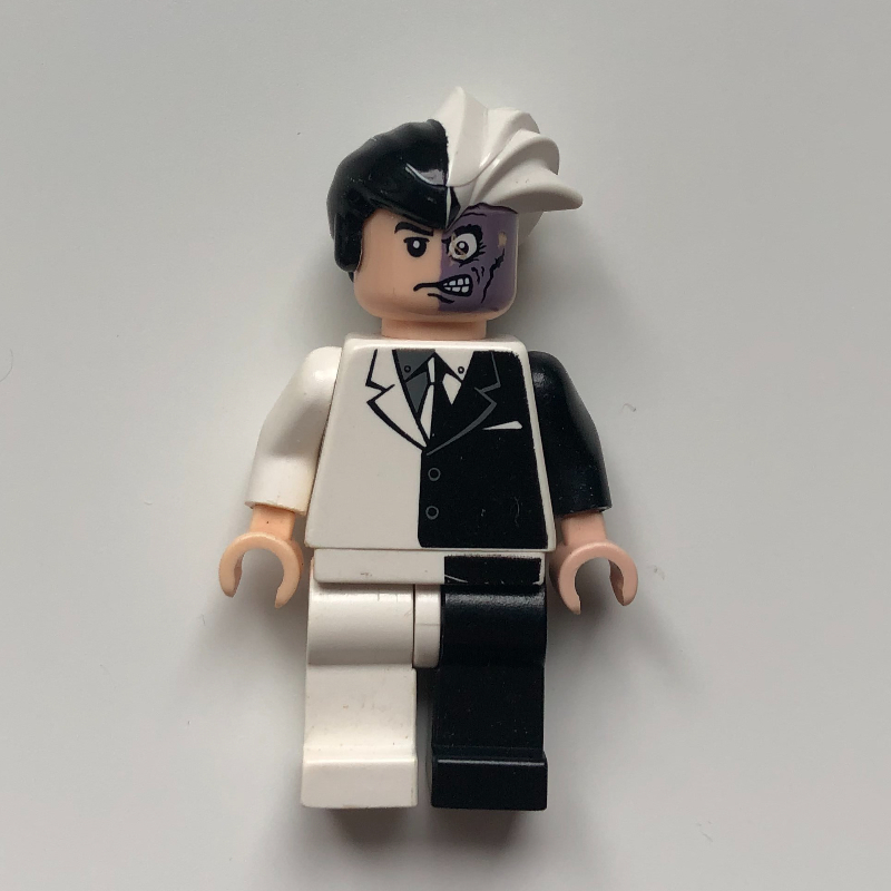 Lego Two-Face in Black and White Outfit