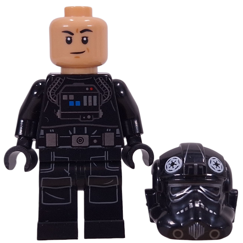 Lego TIE Pilot, Printed Legs, Warm Tan Head